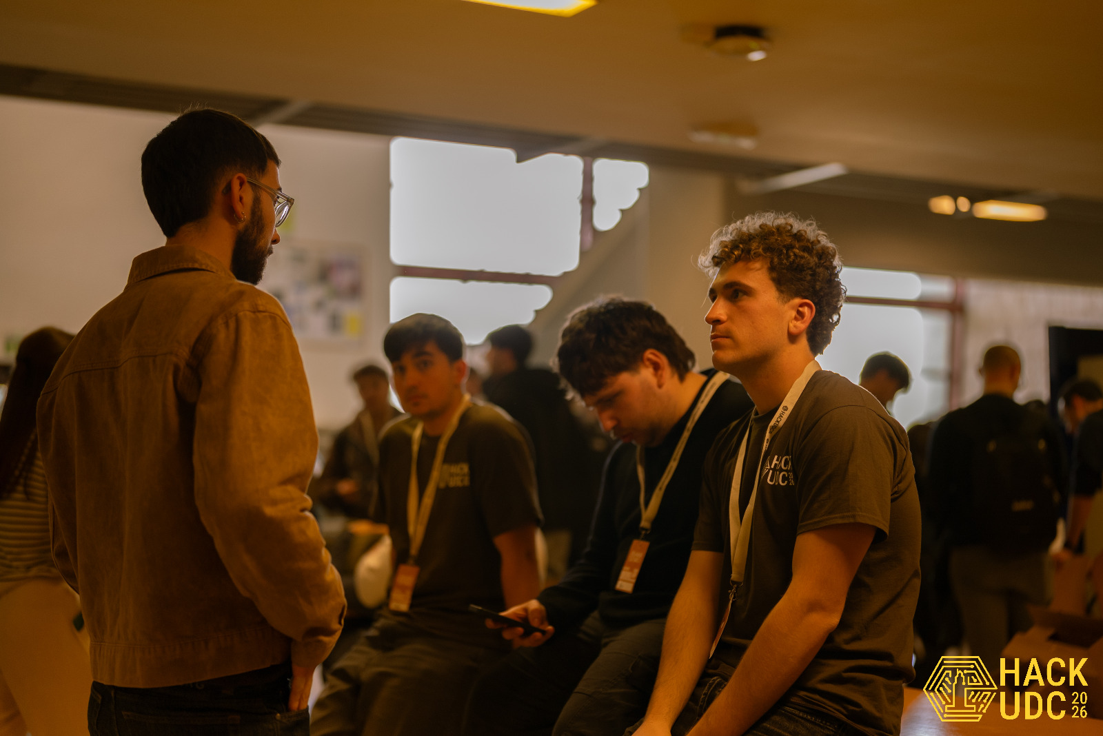 HackUDC 2026: con el equipo durante el evento
